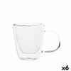 Taza Quid Serenia Transparente Vidrio 100 Ml (6 Unidades)