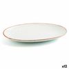 Fuente De Cocina Ariane Terra Ovalado Cerámica Beige (ø 26 Cm) (12 Unidades)