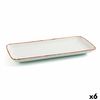 Fuente De Cocina Ariane Terra Rectangular Cerámica Beige (28 X 14 Cm) (6 Unidades)