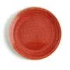 Plato Llano Ariane Terra Cerámica Rojo Ø 18 Cm (12 Unidades)