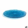 Plato Llano Quid Mar De Viento Azul Vidrio (ø 32 Cm) (pack 6x)