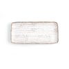 Fuente Rectangular Porcelana Tornado White 36x16,5cm