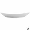 Fuente De Cocina Quid Gastro Cerámica Blanco (39,5 X 19 X 8 Cm) (4 Unidades)