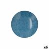 Plato Hondo Ariane Coupe Ripple Cerámica Azul (20 Cm) (6 Unidades)