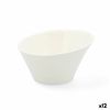 Bandeja De Aperitivos Quid Select Cerámica Blanco (12,5 Cm) (pack 12x)