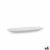 Fuente De Cocina Quid Gastro Blanco Cerámica 35,5 X 15,8 X 2,8 Cm (6 Unidades) (pack 6x)