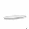 Fuente De Cocina Quid Gastro Cerámica Blanco (40 X 17,5 X 3,5 Cm) (pack 4x)