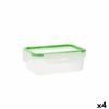 Fiambrera Quid Greenery 1 L Transparente Plástico 13 X 18 X 6,8 Cm - 1 L (4 Unidades) (pack 4x)