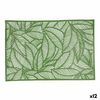 Salvamantel Quid Habitat Hojas Verde 30 X 45 Cm (pack 12x)