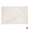 Salvamantel Quid Habitat Hojas Beige 30 X 45 Cm (pack 12x)