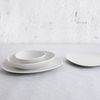 Plato Irregular Porcelana Fosil 28x24,8x2,5cm