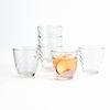 Set 6 Vasos Bajos Vidrio Waves 26cl