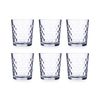 Caja 6 Vasos Altos Vidrio Relieve Diamond Urban 36cl