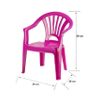 Silla De Plástico Para Niños Infantil Color Fucsia Plasticforte