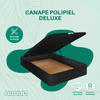 Canapé Polipiel Deluxe | Negro | 105x200 | Montaje Incluido