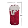 Saco Polar Para Silla De Paseo Cubrepiés Rojo