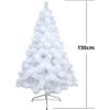 Árbol De Navidad 150cm 1.5m Pino Artificial Decoración Navideña Con Soporte Metálico Ramas Blancas Con Efecto Nieve
