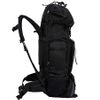 Mochila De Senderismo Para Viajes Montañismo Escalada Camping Trekking 70l Hombres Mujeres Macuto Impermeable Negro