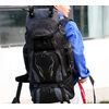 Mochila De Senderismo Para Viajes Montañismo Escalada Camping Trekking 70l Hombres Mujeres Macuto Impermeable Negro