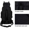 Mochila De Senderismo Para Viajes Montañismo Escalada Camping Trekking 70l Hombres Mujeres Macuto Impermeable Negro