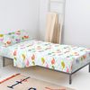 Juego De Sábanas Happyfriday Mr Fox Little Birds Multicolor Cama De 80/90 2 Piezas