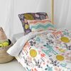 Juego De Funda Nórdica Happyfriday Moshi Moshi Woodland Multicolor Cama De 80 2 Piezas