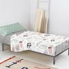 Juego De Sábanas Happyfriday Moshi Moshi Best Buddies  Multicolor Cama De 80/90 2 Piezas