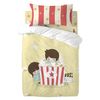 Juego De Funda Nórdica Happyfriday Happynois Popcorn Multicolor Cuna De Bebé 2 Piezas