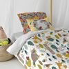 Juego De Funda Nórdica Happyfriday Moshi Moshi Harvestwood Multicolor Cama De 80 2 Piezas