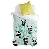 Juego De Funda Nórdica Happyfriday Moshi Moshi Panda Garden Blue Azul Cama De 80 2 Piezas