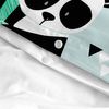 Juego De Funda Nórdica Happyfriday Moshi Moshi Panda Garden Blue Azul Cama De 80 2 Piezas