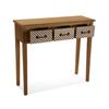 Mueble Recibidor Estrecho Para La Entrada O El Pasillo, Mesa Consola, Marrón, 80x30x90,5cm