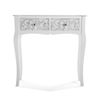 Mueble Recibidor Estrecho Para La Entrada O El Pasillo, Mesa Consola, Blanco, 80x25x80cm