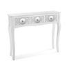 Mueble Recibidor Estrecho Para La Entrada O El Pasillo, Mesa Consola, Blanco, 80x25x95cm