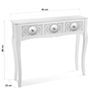 Mueble Recibidor Estrecho Para La Entrada O El Pasillo, Mesa Consola, Blanco, 80x25x95cm