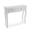 Mueble Recibidor Estrecho Para La Entrada O El Pasillo, Mesa Consola, Blanco, 80x25x90cm