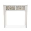 Mueble Recibidor Estrecho Para La Entrada O El Pasillo, Mesa Consola, Blanco Y Marrón, 79x25x80cm