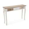 Mueble Recibidor Estrecho Para La Entrada O El Pasillo, Mesa Consola, Marrón Y Blanco, 78,5x30x109cm