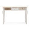 Mueble Recibidor Estrecho Para La Entrada O El Pasillo, Mesa Consola, Marrón Y Blanco, 78,5x30x109cm