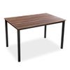 Mesa De Comedor Para Cocina, Terraza, Jardín O Comedor, Negro, 76x80x120cm