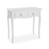 Mueble Recibidor Estrecho Para La Entrada O El Pasillo, Mesa Consola, Blanco, 77x35x80cm