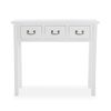 Mueble Recibidor Estrecho Para La Entrada O El Pasillo, Mesa Consola, Blanco, 80x35x90cm