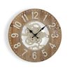 Reloj Pared Madera Y Metal