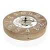 Reloj Pared Madera Y Metal