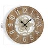 Reloj Pared Madera Y Metal