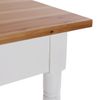 Mesa De Comedor Para Cocina, Terraza, Jardín O Comedor, , Medidas (al X L X An) 80 X 70 X 120 Cm, Madera, Color Marrón Y Blanco