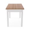 Mesa De Comedor Para Cocina, Terraza, Jardín O Comedor, , Medidas (al X L X An) 80 X 70 X 120 Cm, Madera, Color Marrón Y Blanco