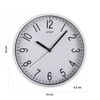 Reloj De Pared Decorativo Para La Cocina, El Salón, El Comedor O La Habitación, Blanco Y Negro, 25x4,3x25cm