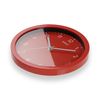 Versa Relojes De Pared De Estilo Moderno, Medidas (al X L X An) 25 X 4 X 25 Cm, Color Rojo