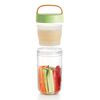 Lékué Jar To Go - Recipiente Hermético Porta Alimentos Tritan 600ml. Verde